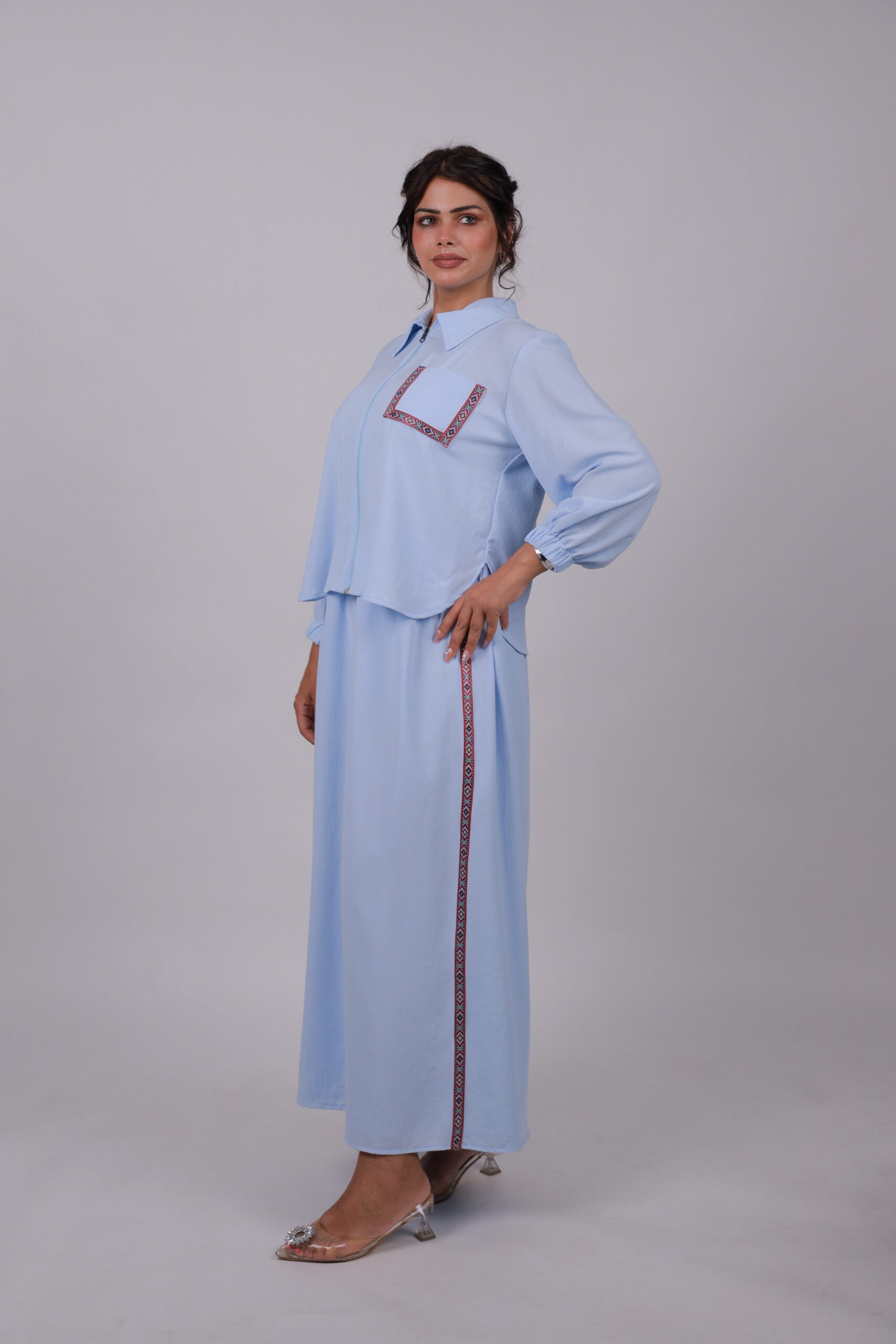 Sky-Blue Two-Piece Set - Image 5