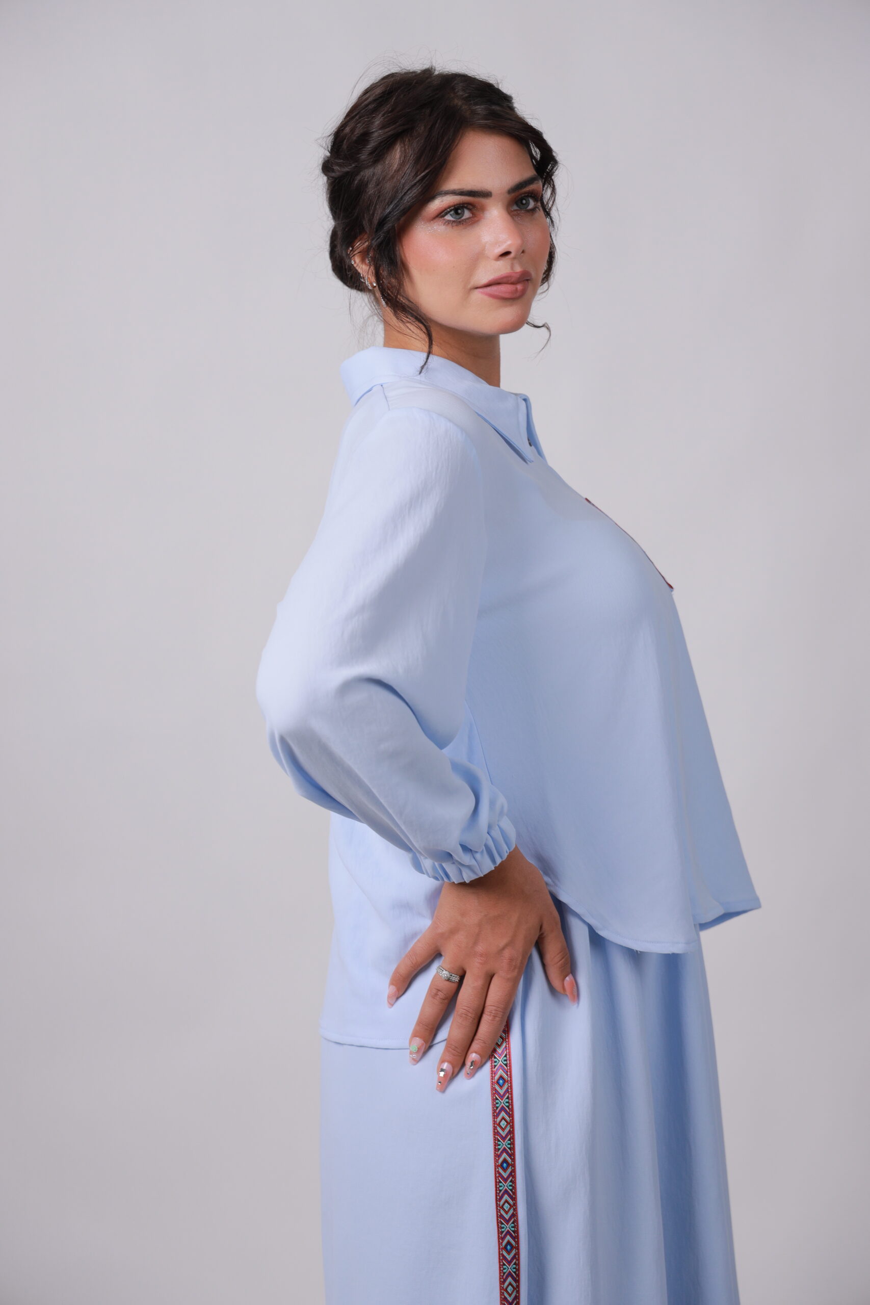 Sky-Blue Two-Piece Set - Image 2