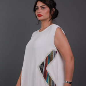 Sleeveless White Maxi Dress