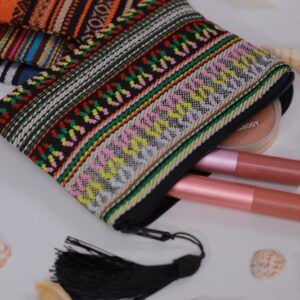 Colorful Sadu-Inspired Pouch