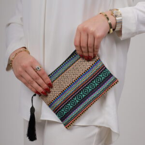 Colorful Sadu-Inspired Pouch