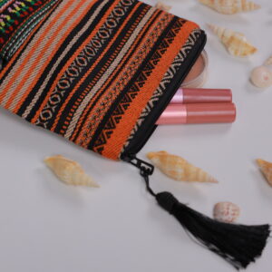 Colorful Sadu-Inspired Pouch