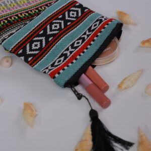 Colorful Sadu-Inspired Pouch