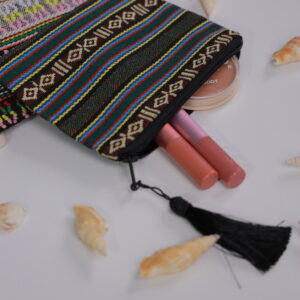 Colorful Sadu-Inspired Pouch
