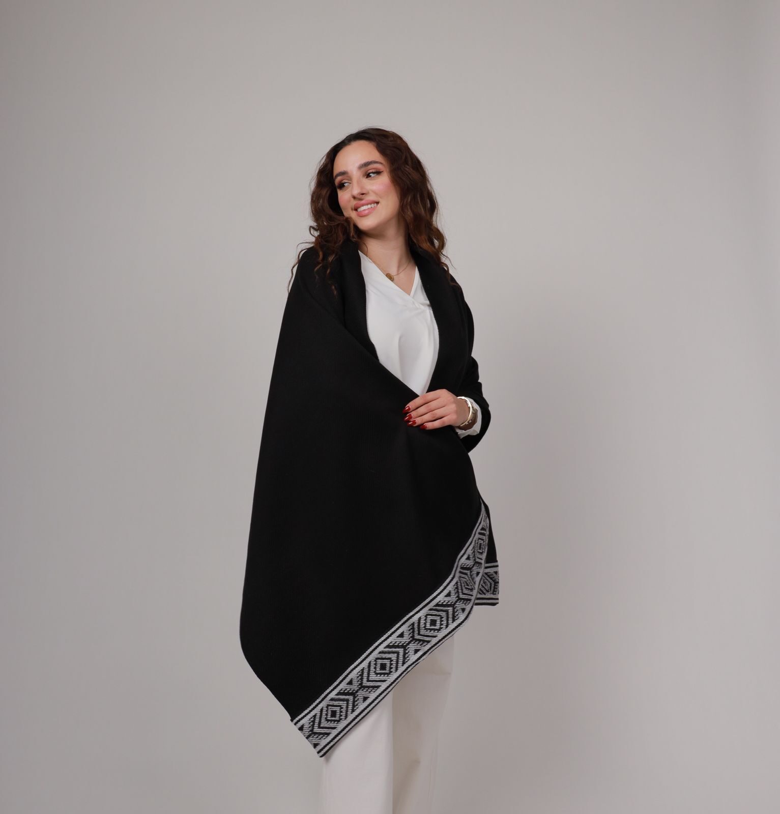 Elegant Black Shawl