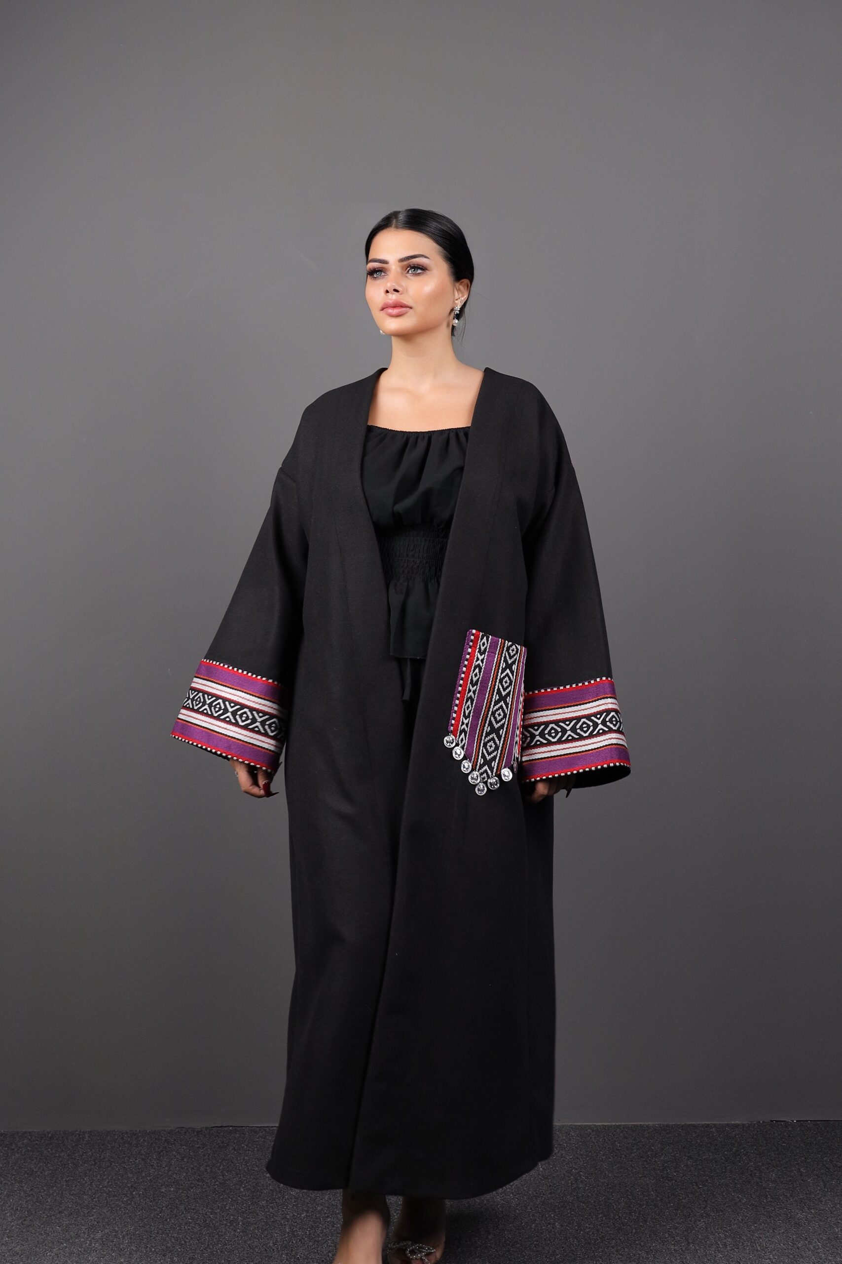 Purpule - Black Bisht