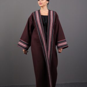Red & Black Maroon - Bisht