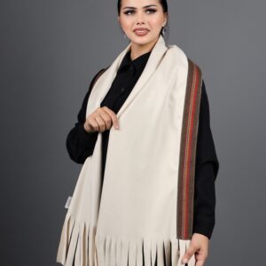 Beige With Brown Touch Scarf